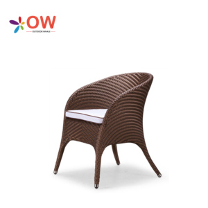 6 Pcs Vòng PE Mây Hiện Đại Ngoài Trời Bàn Và Ghế Biệt Thự Patio Bảng Sang Trọng Khách Sạn Ngoài Trời Ăn Uống Ghế Cho Hội Trường - Product Image 3