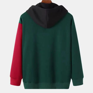 Sweat à capuche unisexe de couleur unie 100% coton biologique avec impression DTG personnalisée et logo de marque Sweat à capuche en éponge française - Product Image 2