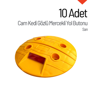 Juego de 10 Botones de Señalización Vial con Lente de Cristal - Product Image 6