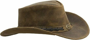 Sombrero de caballero occidental de vaquero 1992, Diseño a rayas de cuero para hombres, gorra informal para montañismo al aire libre y pastizales mongoles - Product Image 4