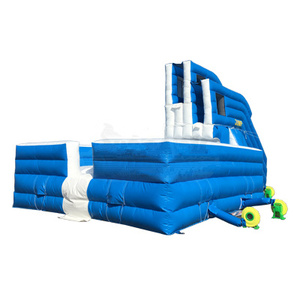 Plateforme gonflable géante de sécurité pour le ski d'aventure, certifiée CE, en PVC, taille personnalisable - Product Image 1