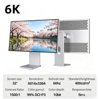 Aluminum Alloy 32 Inch 6k IPS Display Studio Display Desktop HDR600 PC Monitor 6k Monitor with USB-C for Design & Photographer