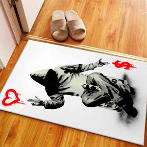 Alfombra con Estampado de Grafiti de Dinero de Banksy: Arte, Comodidad y Estilo Combinados, Alfombra de Terciopelo - Product Image 5