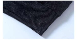 Nouveautés en gros : Ensembles de jogging pour hommes, motif uni, ensemble deux pièces, pantalon élastique, grande taille, 100 % coton, respirant pour l'hiver - Product Image 4
