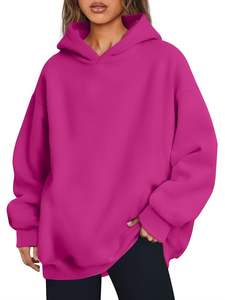 Vêtements décontractés personnalisés Sweat à capuche surdimensionné pour femmes Vêtements décontractés Meilleur matériau utilisé Sweats à capuche surdimensionnés respirants pour femmes - Product Image 2
