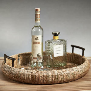 ถาดเสิร์ฟอาหารหวายถักทอจากผู้ผลิตอินเดียถาดเสิร์ฟอาหารดีไซน์ตามสั่ง - Product Image 4