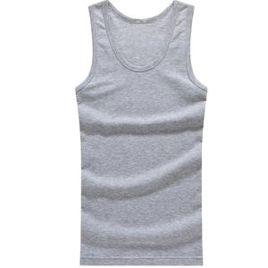 Hot Sale <b>Muscle</b> <b>Vest</b> Blank 100% Cotton Sleeveless T Shirt Men Tank Top - Product Image 4