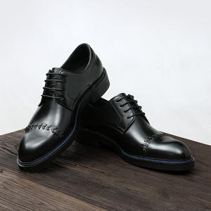 Chaussures de travail en cuir de vache avec doublure anti-odeur et talon antidérapant, chaussures décontractées pour hommes, chaussures de tous les jours - Product Image 4