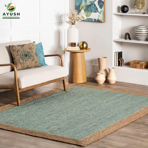 Tapis et carpettes de chambre à coucher, tapis en jute tressé à la main, écologique, pour chambre à coucher et salon - Product Image 6