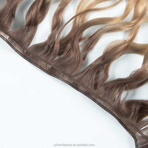 Extensions de cheveux humains vierges Remy bouclés de qualité supérieure, invisibles, coupables, permanentes, Genius Weft - Product Image 2