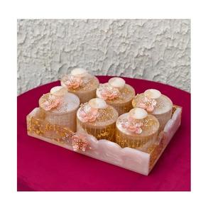 Plateau de service décoratif en résine époxy pour le thé, le café, les collations, les desserts et l'utilisation à la table à domicile, disponible à prix réduit - Product Image 2