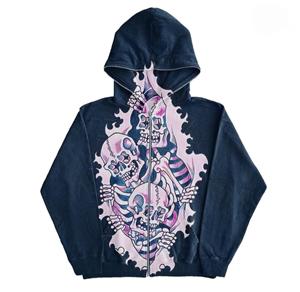 Mode goutte épaule coton éponge française 3m réfléchissant hiver brodé personnalisé brillant argent réfléchissant hommes surdimensionné - Product Image 3