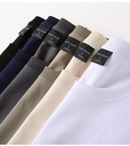 T-shirt 100% coton personnalisable pour hommes, nouveau style, col en O, motif solide, respirant, écologique, séchage rapide, 180 grammes - Product Image 2