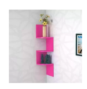 Rangement de décoration murale en bois personnalisé de couleur rose décoratif tendance de pointe et utilisation à la main pour les Offre Spéciale - Product Image 1