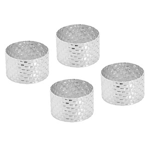 Porte-serviettes doré fait à la main feuille de Ginkgo Design anneau de serviette en laiton pour mariage dîner fête décoration de table matériau métallique - Product Image 5