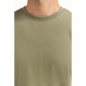T-shirt décontracté pour homme en jersey 100 % coton de qualité supérieure MN-TS-SS25-008, respirant, design uni, OEM ODM - Product Image 2