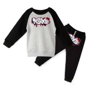 100% coton enfants survêtements enfants garçons solide pull à capuche bébé survêtement haute qualité survêtement costumes survêtements pour enfants - Product Image 1