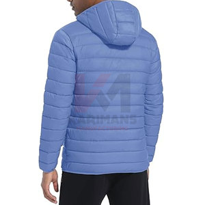 Customizable Mens Quilted Puffer Jacket Lightweight Warm Windproof Hooded Winter <b>Coat</b> OEM Wholesale Private Label Supported - Product Image 2