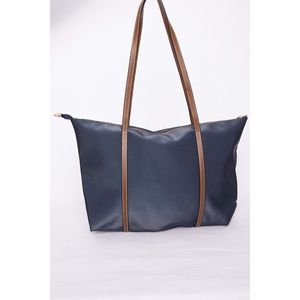 Bolso de Mano y Hombro Azul Marino con Detalle de Cremallera, Accesorios de Ropa - Product Image 2