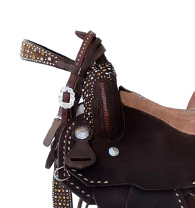 Qualité supérieure 100% fait à la main Style anglais selle occidentale en cuir Durable équitation sports équestres divertissement - Product Image 4