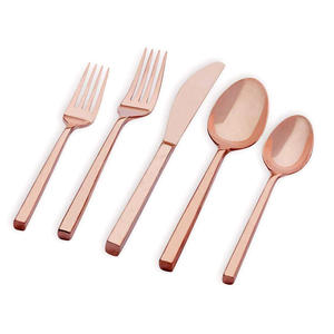 Cubiertos de Metal de primera calidad, juego de cubiertos, vajilla dorada de acero inoxidable, regalo de boda, cubiertos de Metal personalizados - Product Image 4