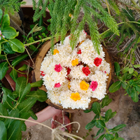 Ensemble de Gajra de mariage Jasmine Mogra, Gajra pour chignon et bracelet de poignet, Scrunchie floral parfumé pour les faveurs de Haldi, Mehndi, Sangeet