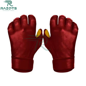 ถุงมือเบสบอลหนังสำหรับผู้ชายจากต่างประเทศ, ถุงมือเบสบอลมีความทนทานระบายอากาศได้ดีปรับแต่งขนาดสีได้ - Product Image 5