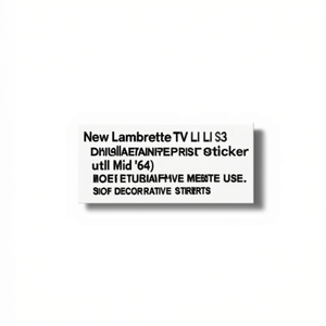 Nouvel autocollant de filtre à air Lambretta TV LI S LI S3 (jusqu'à la mi-1964) à usage décoratif - Product Image 2