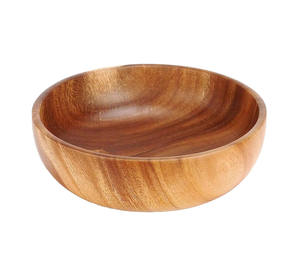 Nouveau design attrayant saladier en bois jetable poli de table pour la maison ustensiles de cuisine décoratifs ou services alimentaires commerciaux - Product Image 5