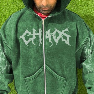 Custom High Quality Heavyweight Men's <b>Hoodie</b> Full Zip Up Thermal New Fashion Style Custom <b>Hoodie</b> - Product Image 6