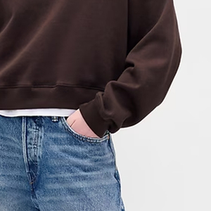 Sweat-shirt en polaire chaud pour femmes avec manches longues, design respirant et confortable pour les acheteurs en gros avec logo personnalisé - Product Image 4