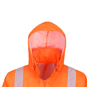 เสื้อแจ็คเก็ตป้องกันความปลอดภัยสำหรับงานฤดูหนาว ระดับการมองเห็นสูง ANSI Class 2 กันน้ำ สีดำ สะท้อนแสง ผลิตจากโพลีเอสเตอร์ - Product Image 2