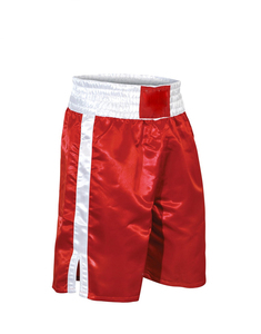 Pantalones cortos de boxeo tailandeses elásticos personalizados de alta calidad para mujer Patrón de bordado brillante Logo Equipo DE LUCHA Premium - Product Image 2