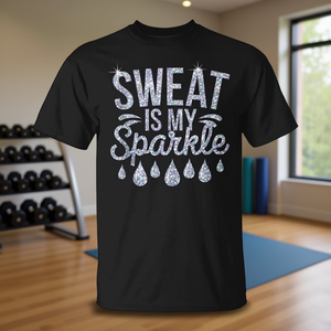 Maglietta promozionale da palestra Sweat Is My Sparkle Workout - Product Image 3