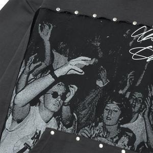 Fabricant OEM de sweats à capuche en molleton 100% coton, hiver, surdimensionné, respirant, écologique, avec lettres en strass, qualité supérieure - Product Image 5