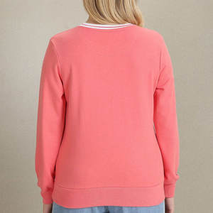 เสื้อสเวตเตอร์คอกลมลำลองพร้อมผ้าระบายอากาศ, เสื้อสเวตเชิ้ตลำลองน้ำหนักเบาสวมใส่ได้ทุกวัน - Product Image 3