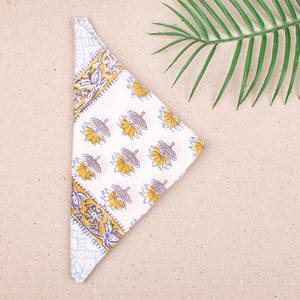 Bandana en coton imprimé à la main, foulard coloré pour le cou, bandeau d'été pour femmes et hommes, couvre-chef de plage - Product Image 4