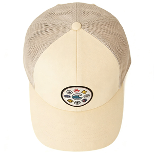 Casquette Trucker 6 Panneaux en Toile de Coton avec Dos en Maille, Broderie Symbole Nature, Légère, Respirante, Réglable, Protection Solaire, Mode Extérieure - Product Image 3