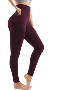 Leggings de sport push-up sans couture pour femmes taille haute solide Spandex/Nylon respirant extensible dans les quatre sens longueur cheville Gym Fitness - Product Image 3