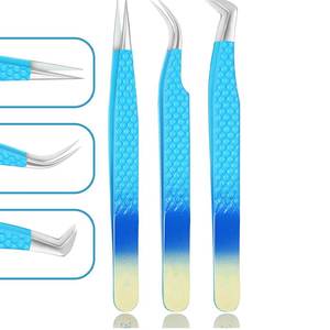 แหนบขนตาที่มีน้ำหนักเบาพร้อมด้วยเคล็ดลับที่ปลอดภัยเส้นใยเคลือบปลายแหนบปลายขนตาสำหรับการเก็บขนตาและการจัดวางขนตาได้อย่างง่ายดาย - Product Image 2