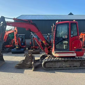 Excavatrice sur chenilles Kubota KX57-4, compatible Caterpillar, poids opérationnel de 5,7 tonnes, construction Huade, hydraulique, d'occasion - Product Image 1