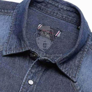 บริการ OEM เสื้อเชิ้ตยีนส์แขนยาวคุณภาพสูงสำหรับผู้ชาย / ผลิตเสื้อเชิ้ตยีนส์ผู้ชายแบบสั่งทำพิเศษ ทรงพอดีตัว สวมใส่สบาย - Product Image 5