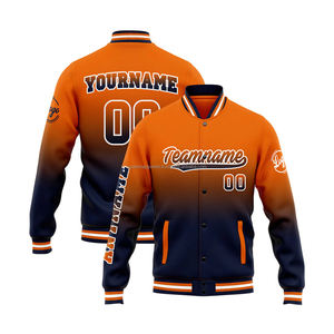 เสื้อแจ็กเก็ตขนสัตว์สำหรับผู้ชายปกคอตั้งปักโลโก้ด้านหน้าสำหรับตกแต่ง - Product Image 1