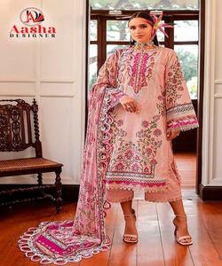 Winterabaya Femmes Musulmanes Elégante Lin Modeste Robe Dubaï Abaya 3 Pièces Ensemble Salwar Suit Kameez Pakistan - Product Image 1