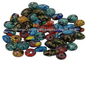 Authentic Millefiori-Style Chevron Trade <b>Glass</b> Beads Custom Made in Assorted Mixed Colors for Jewelry or Beadwork Box Packed - Product Image 5