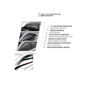 กระจกหน้ารถยนต์ใช้ได้กับ B6 VW Passat 4ชิ้น - Product Image 2