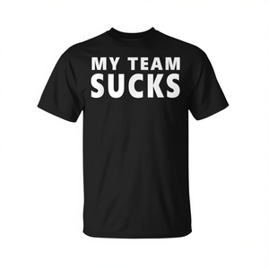 Camiseta My Team Sucks, color negro, unisex, talla mediana para adultos - Product Image 2
