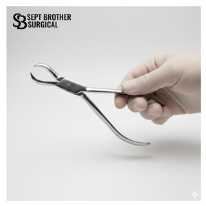 Pinzas Quirúrgicas Curvas Profesionales para Extracción |   Instrumento Médico Reutilizable de Acero Inoxidable - Product Image 1