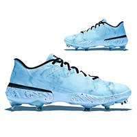 Chaussures de football légères personnalisées avec logo, crampons FG pour hommes, chaussures de sport respirantes à coupe basse pour l'entraînement au football