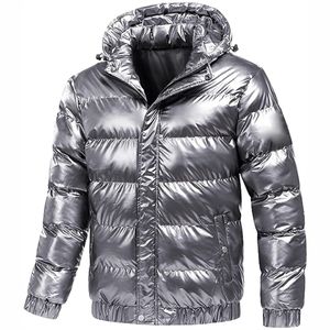 Veste matelassée grise pliable pour homme - Chaude pour l'hiver, imperméable, veste de ski à capuche - Product Image 3